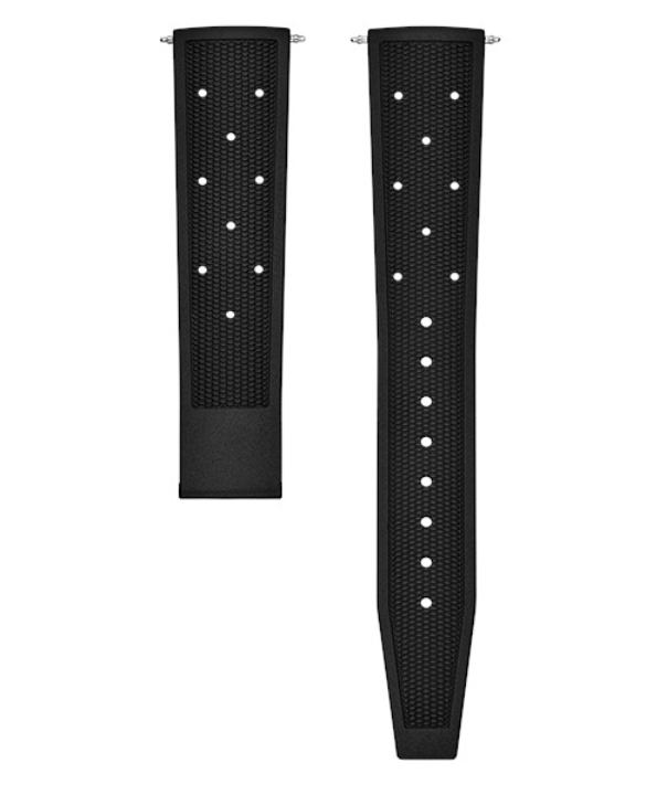 Obrazek Pasek kauczukowy czarny bez zapinki