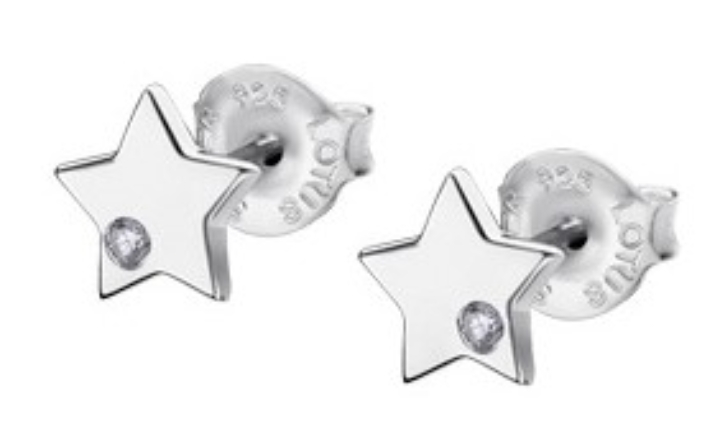 Obrazek LOTUS SILVER kolczyki 