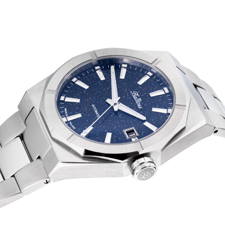 Obrazek Balticus Gwiezdny Pył 40 mm, awenturyn niebieski, z datownikiem