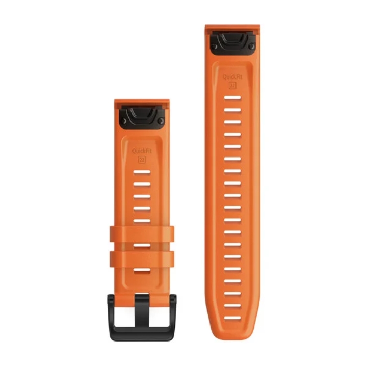 Obrazek Pasek Garmin QuickFit Ember Orange Silicone 22