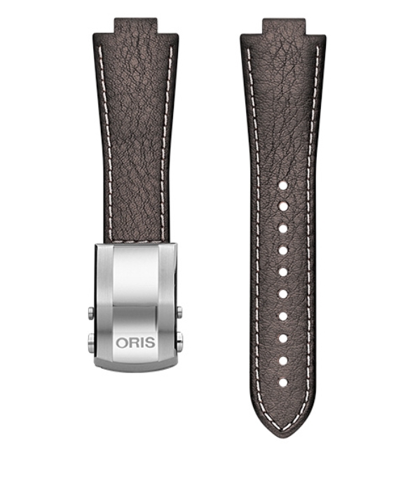 Obrazek pasek skórzany ciemnobrązowy