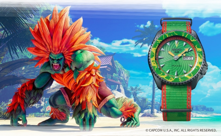 Obrazek Seiko 5 Sports Street Fighter V Limited Edition BLANKA - Call Of The Wild