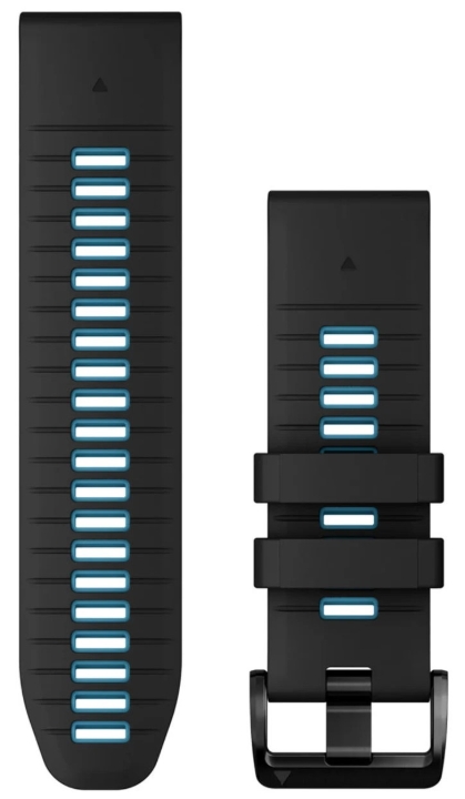 Obrazek Pasek Garmin QuickFit Black/Blue Silicone 26