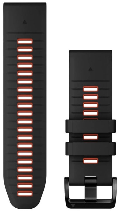Obrazek Pasek Garmin QuickFit Black/Red Silicone 26
