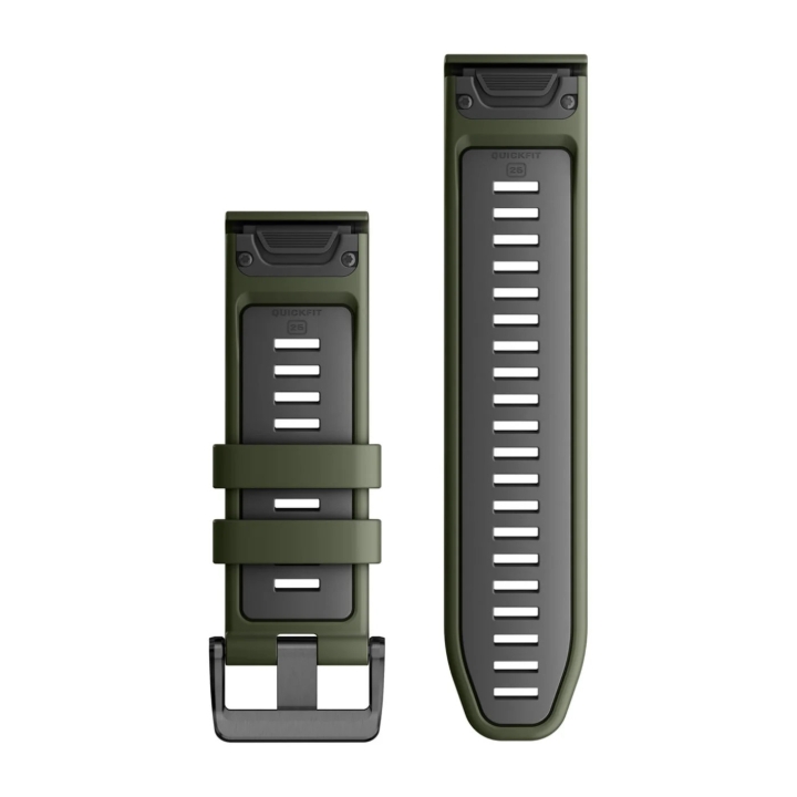 Obrazek Pasek Garmin QuickFit Green/Grey Silicone 26