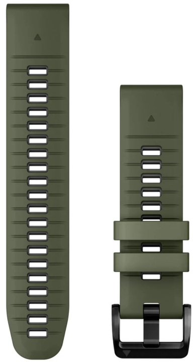 Obrazek Pasek Garmin QuickFit Dark Green/Graphite Silicone 22