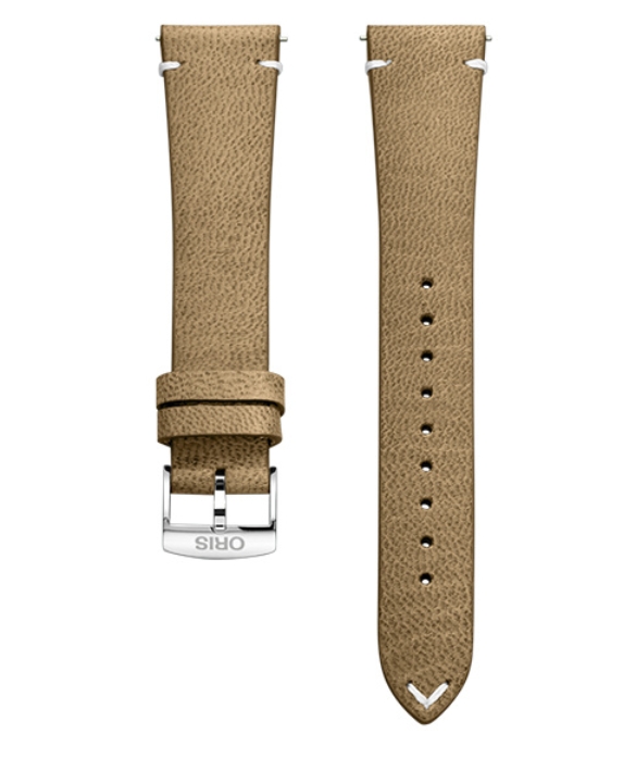 Obrazek pasek skórzany oliwkowo-brązowy