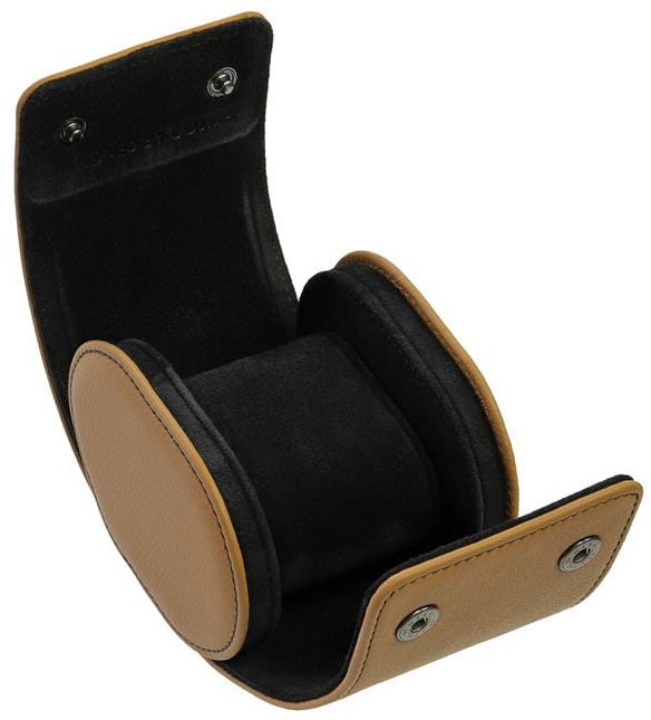 Obrazek COSMA DESIGN WATCHROLL 1 BEŻ-CZAR, SKÓRA-ZAMSZ