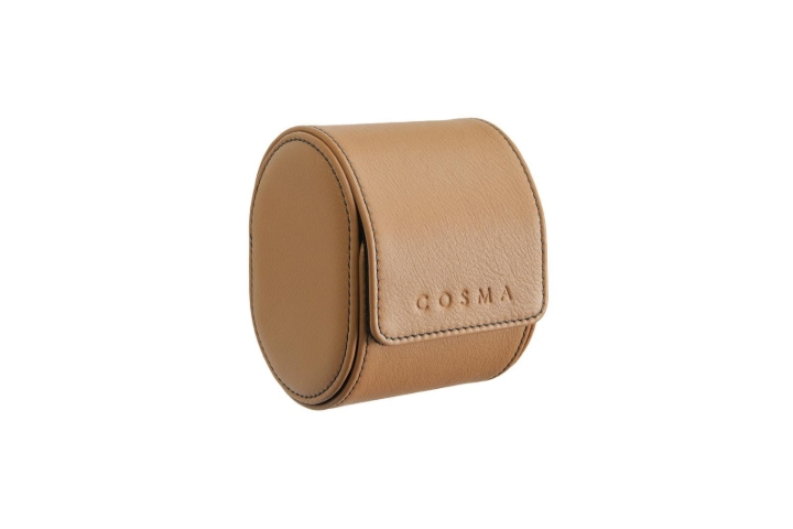 Obrazek COSMA DESIGN WATCHROLL 1 BEŻ-CZAR, SKÓRA-ZAMSZ