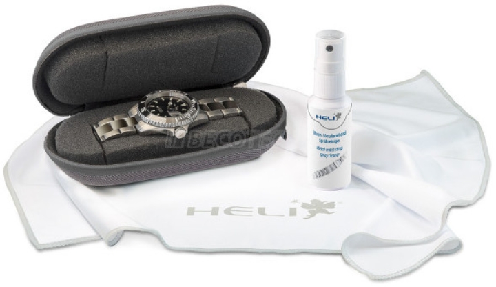 Obrazek Zestaw do pielęgnacji zegarków z ściereczką do zegarków, środkiem do czyszczenia i etui