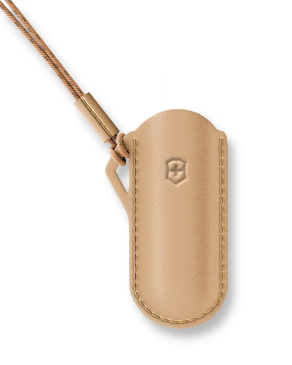 Obrazek Set Scyzoryk Victorinox ze skórzanym etui Classic SD 58, Falling Snow