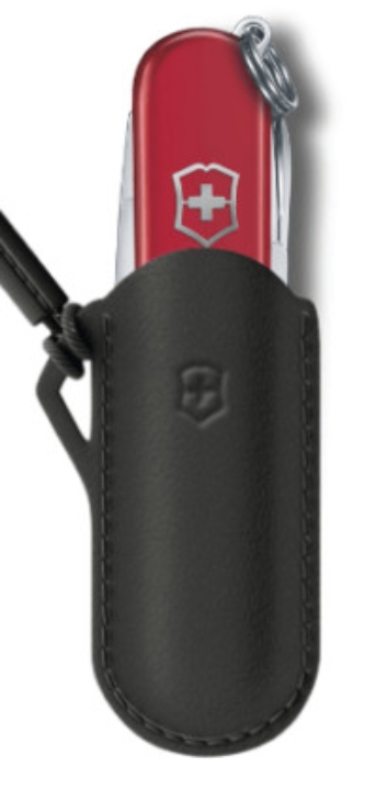 Obrazek Set Scyzoryk Victorinox ze skórzanym etui Classic SD 58, Style Icon