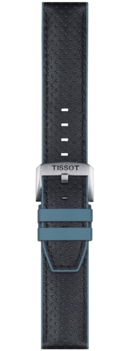 Obrazek NIEBIESKI PASEK TISSOT WYKONANY ZE SKÓRY I GUMY 22 MM