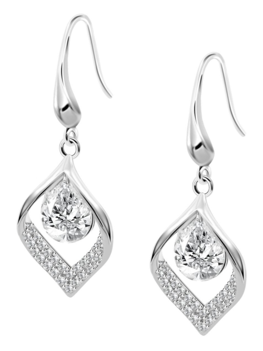 Obrazek LOTUS SILVER kolczyki PURE ESSENTIAL