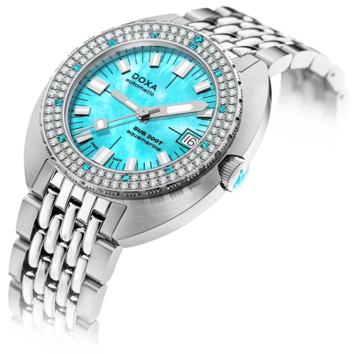 Obrazek DOXA Doxa SUB 200T Diamonds Aquamarine