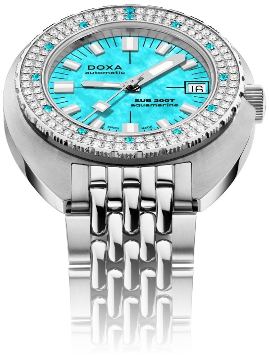 Obrazek DOXA Doxa SUB 200T Diamonds Aquamarine