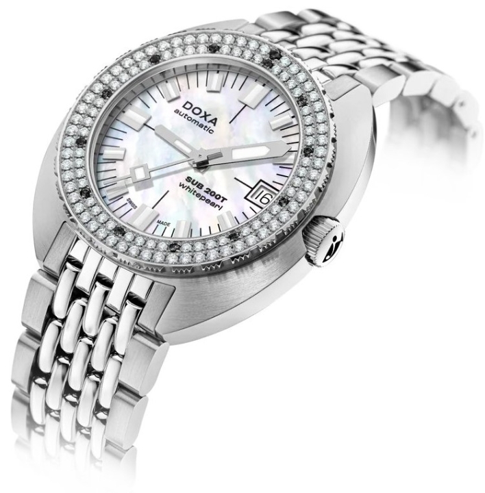 Obrazek DOXA Doxa SUB 200T Diamonds Whitepearl
