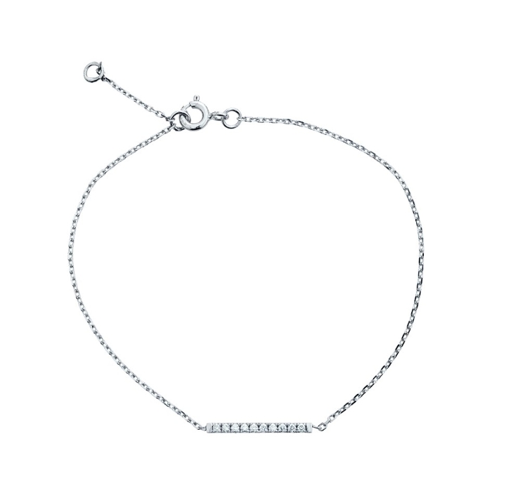 Obrazek Bransoletka LOEE Pure z białego złota z diamentami