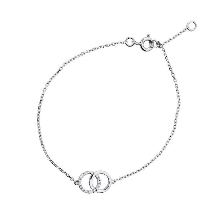 Obrazek Bransoletka LOEE Pure z białego złota z diamentami