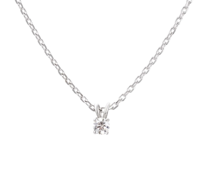 Obrazek Wisiorek LOEE Essence z białego złota z diamentem