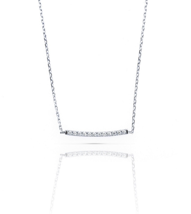 Obrazek Naszyjnik LOEE Pure z białego złota z diamentami