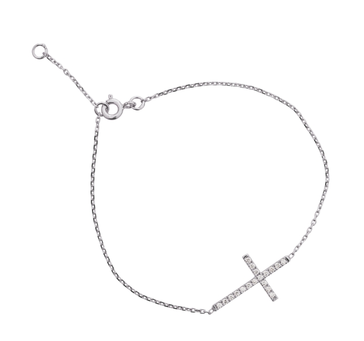 Obrazek Bransoletka LOEE Pure z białego złota z diamentami