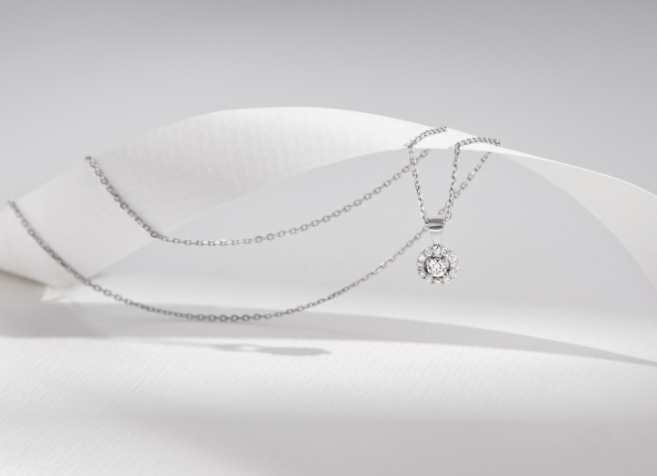 Obrazek Wisiorek LOEE Palette Diamonds z białego złota z diamentami