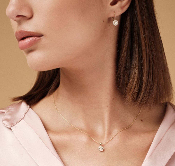 Obrazek Wisiorek LOEE Palette Diamonds z żółtego złota z diamentami