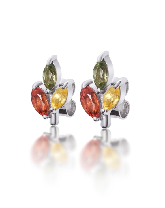 Obrazek Kolczyki LOEE Gaia z białego złota i szafirami