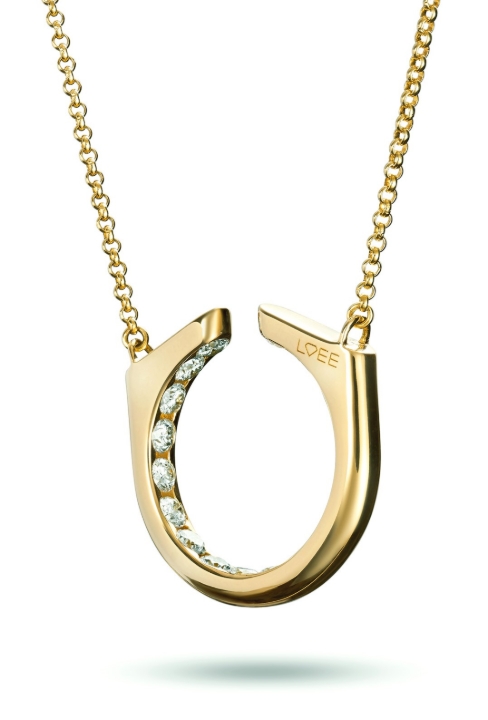 Obrazek Naszyjnik LOEE AVA z żółtego złota z diamentami
