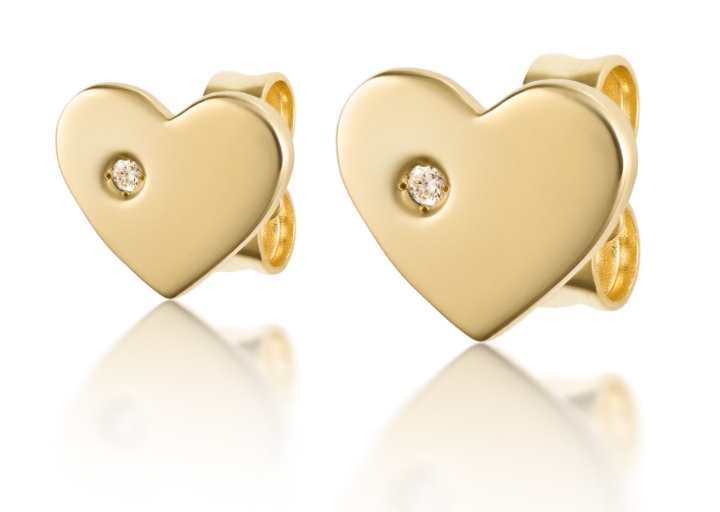Obrazek Kolczyki LOEE Essence z żółtego złota z diamentami