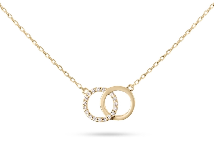 Obrazek Naszyjnik LOEE Pure z żółtego złota z diamentami