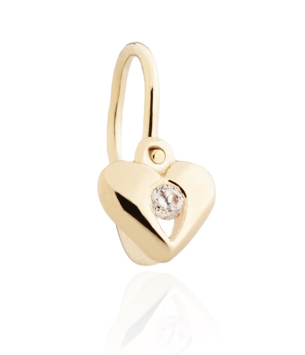 Obrazek Kolczyki dziecięce LOEE z żółtego złota z diamentami