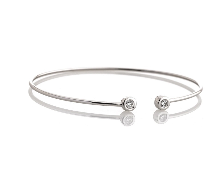 Obrazek Bransoletka LOEE Essence z białego złota z diamentami