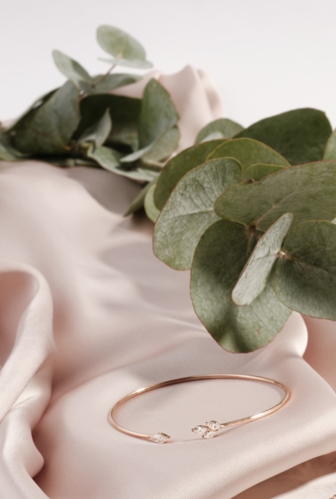 Obrazek Bransoletka LOEE Gaia z różowego złota z diamentami