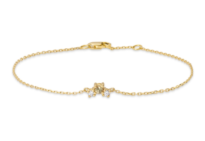 Obrazek Bransoletka LOEE Sparkle z żółtego złota z diamentami i szafirami