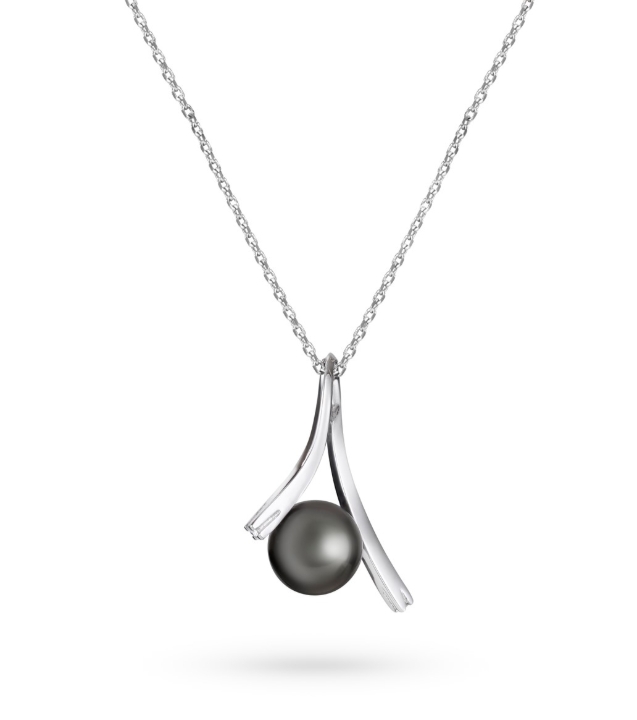 Obrazek Wisiorek LOEE Pearls z białego złota z diamentami i perłą