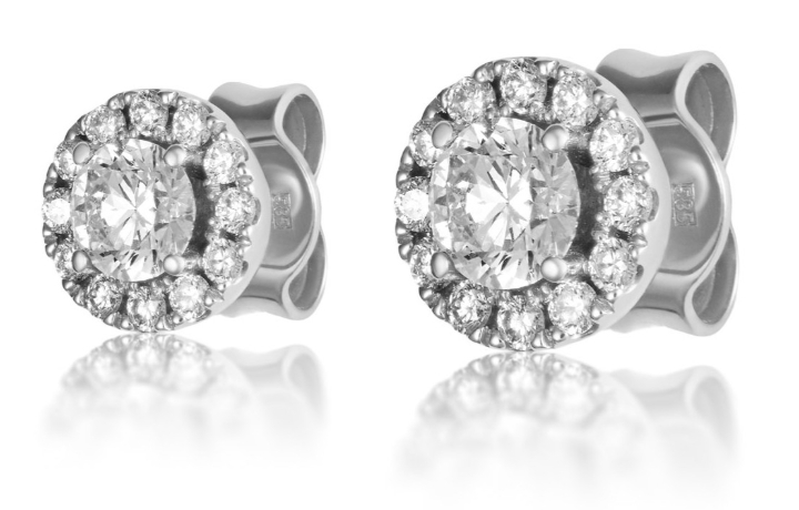 Obrazek Kolczyki LOEE Palette Diamonds z białego złota z diamentami