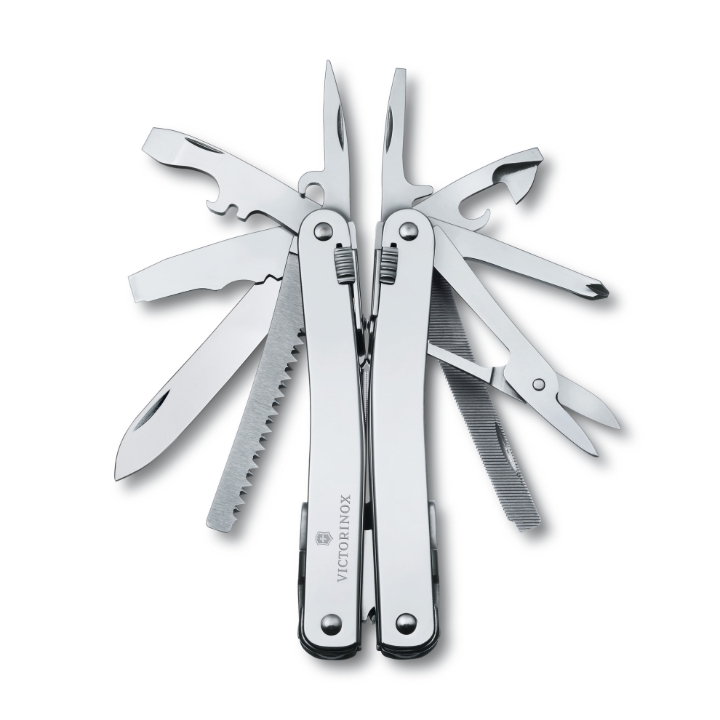 Obrazek Multifunkční kleště Victorinox Swiss Tool Spirit X + kožené pouzdro