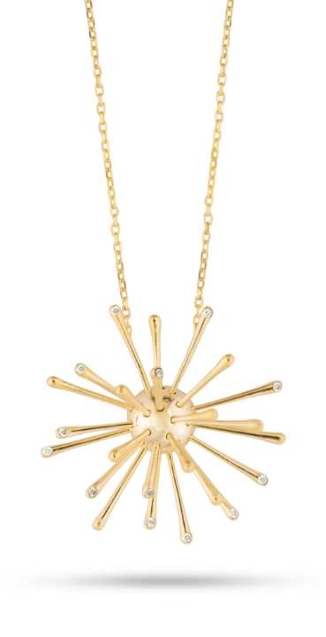 Obrazek LOEE Naszyjnik StarDance 2023 z żółtego złota z diamentami