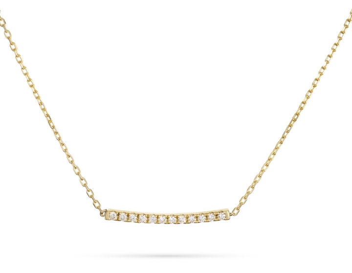 Obrazek Naszyjnik LOEE Pure z żółtego złota z diamentami