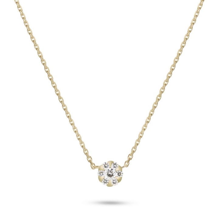 Obrazek Naszyjnik LOEE Pure z żółtego złota z diamentami