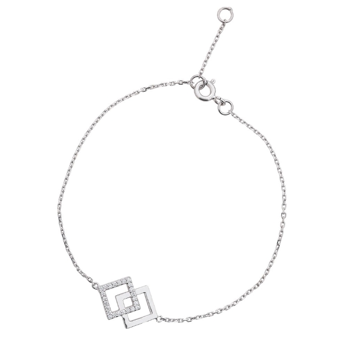 Obrazek Bransoletka LOEE Pure z białego złota z diamentami