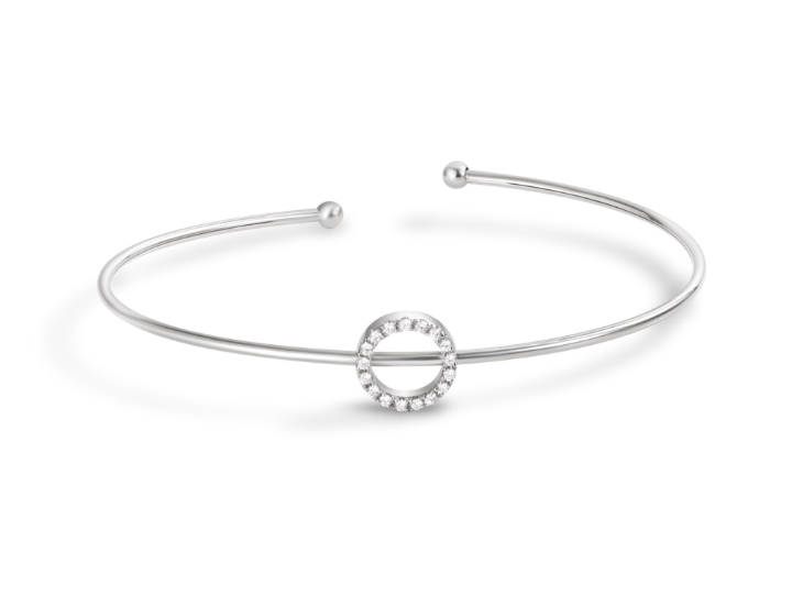 Obrazek Bransoletka LOEE Pure z białego złota z diamentami