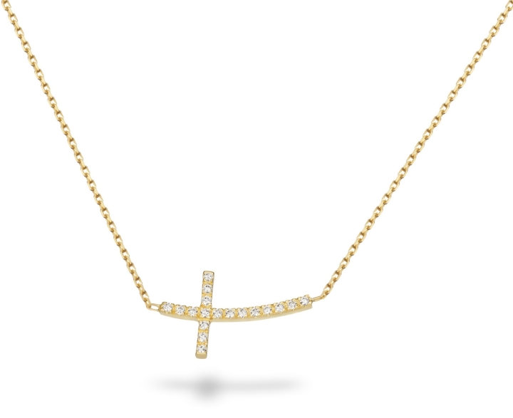 Obrazek Naszyjnik LOEE Pure z żółtego złota z diamentami