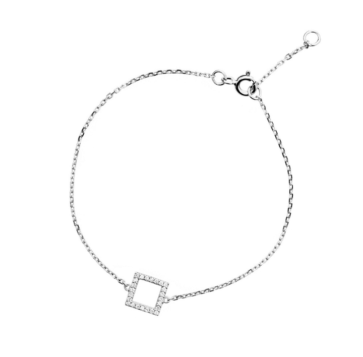 Obrazek Bransoletka LOEE Pure z białego złota z diamentami