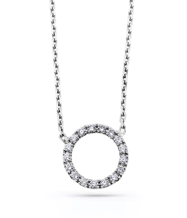 Obrazek Naszyjnik LOEE Pure z białego złota z diamentami