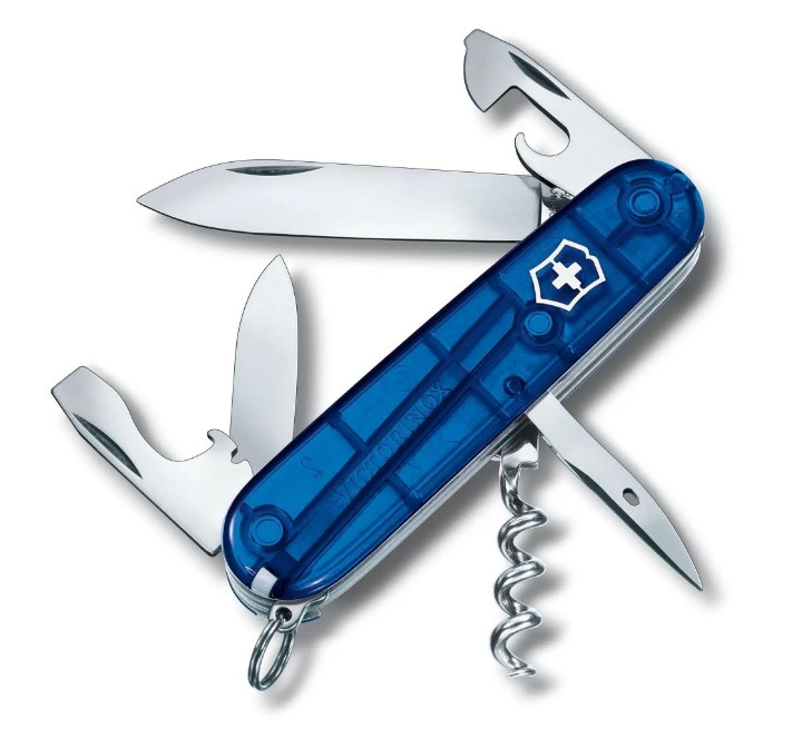 Obrazek Scyzoryk Victorinox Spartan, 91mm, celidor, transparentny niebieski