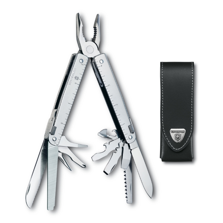 Obrazek Multifunkční kleště Victorinox Swiss Tool + kožené pouzdro