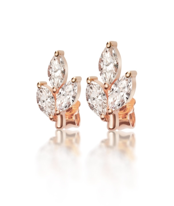 Obrazek Kolczyki LOEE Gaia z różowego złota z diamentami
